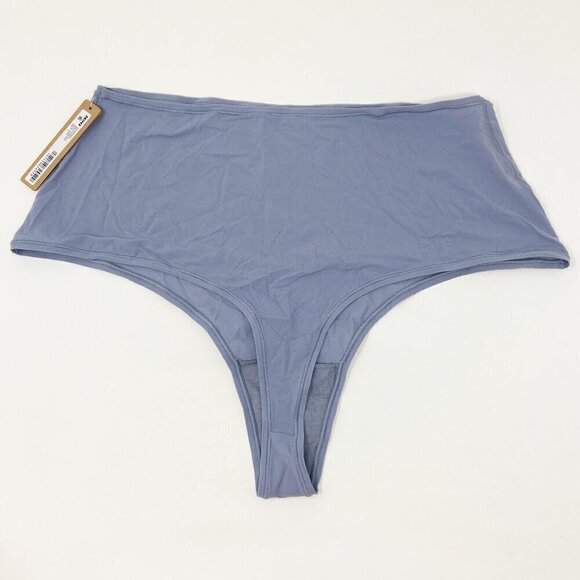 SKIMS | Fits Everybody High-Waisted Thong Slate Gray 4X NWT - Picture 2 of 5